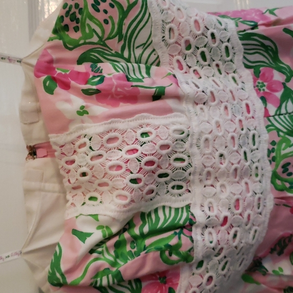 Lily Pulitzer Strapless Lace Tiger Floral Dress - Picture 3 of 14